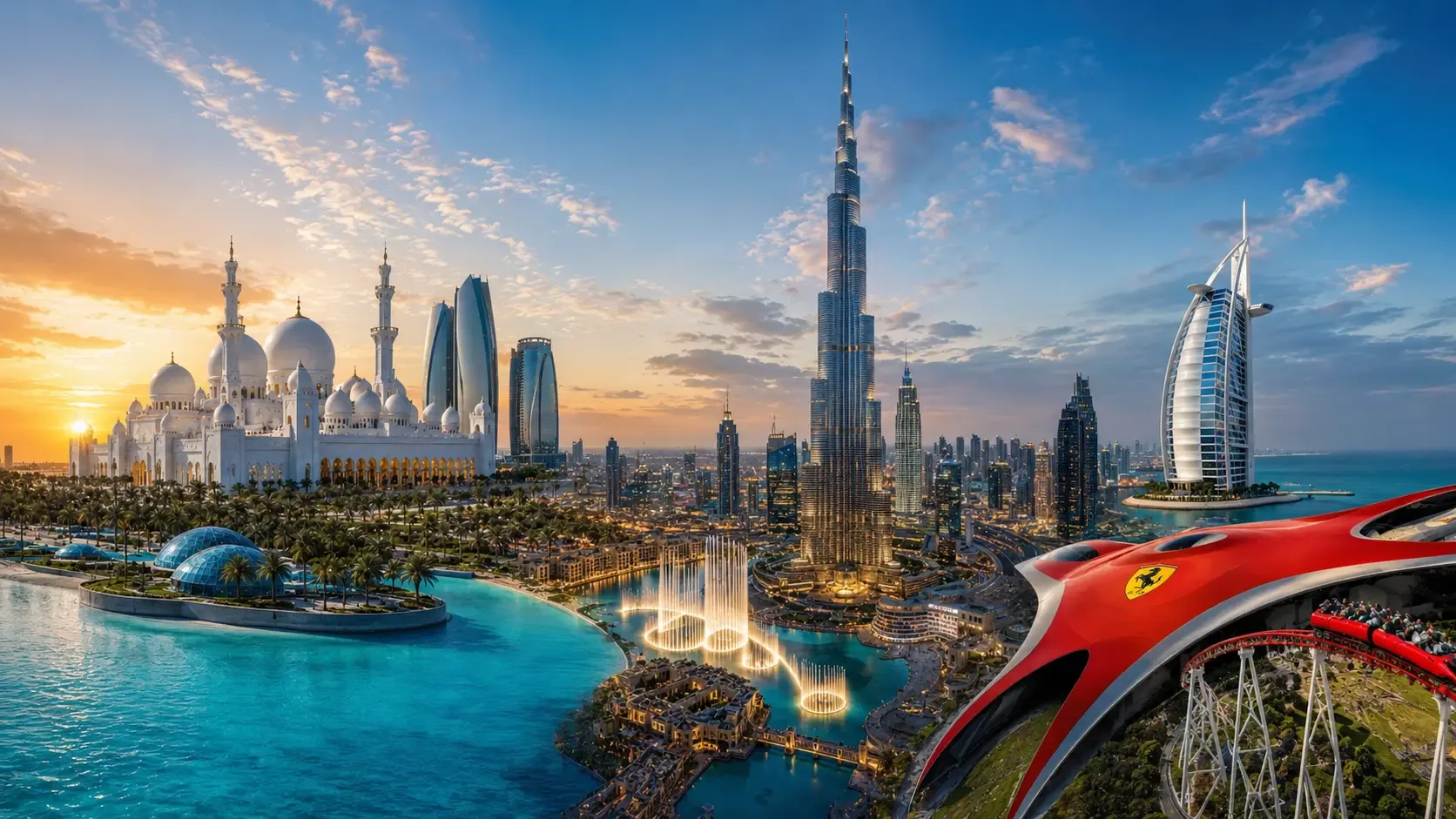 Dubai Arabian Luxury with Ferrari World Thrills — United Arab Emirates