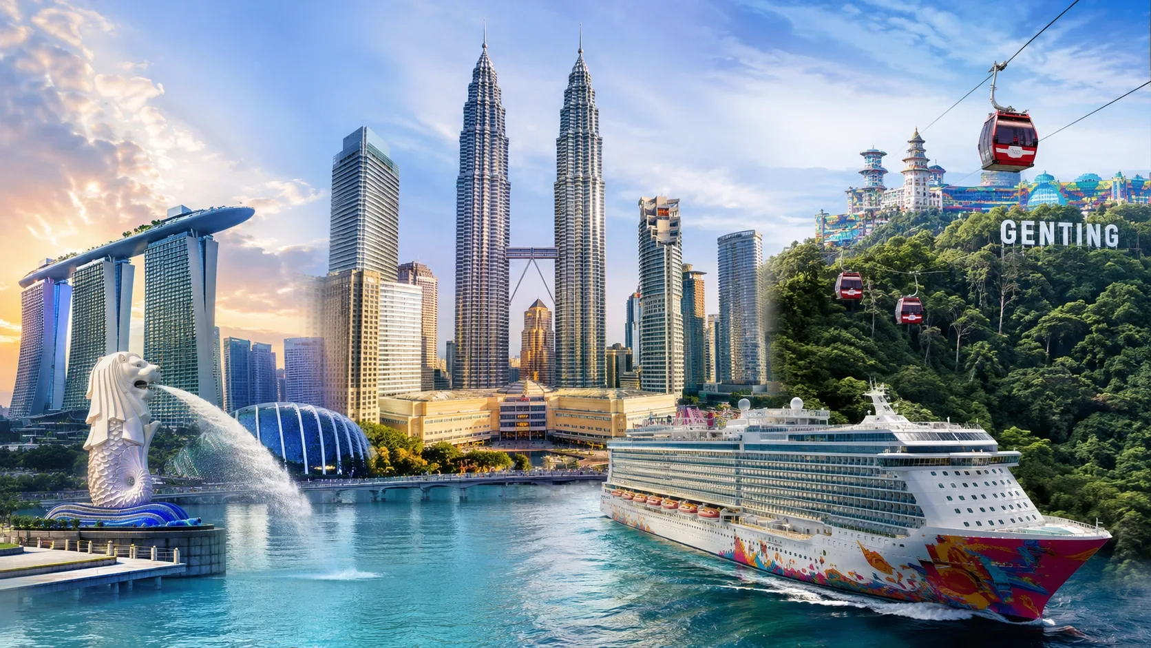 Singapore, Cruise & Kuala Lumpur Escape — Singapore · Cruise · Malaysia